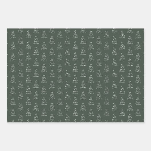 メリークリスマスおもしろい型フェスティバル休日 ラッピングペーパーシート (正面)