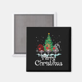 メリークリスマスおもしろい家族マッチングクリスマスニューイヤー マグネット (正面/裏面)