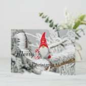 メリークリスマスおもしろい引用文ブラック文字 シーズンカード (スタンド正面)