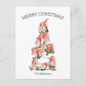 メリークリスマスおもしろい格言ツリー シーズンポストカード (正面)