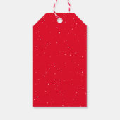 メリークリスマスおもしろい赤いパーソナライズされた休日 ギフトタグ (裏面)