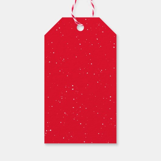 メリークリスマスおもしろい赤いパーソナライズされた休日 ギフトタグ (裏面)