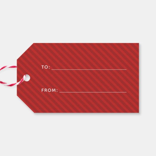 メリークリスマスおもしろい赤 ギフトタグ (裏面横)