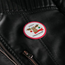 メリークリスマスおもしろい 缶バッジ