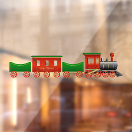 メリークリスマスおもちゃの列車セット ウィンドウサイン