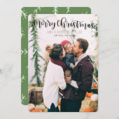 メリークリスマスおよび幸せな年賀状 シーズンカード (正面/裏面)