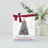 メリークリスマスおよび幸せな年賀状 シーズンポストカード (スタンド正面)