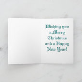 メリークリスマスおよび明けましておめでとうを望みます シーズンカード (内部)