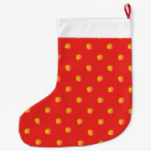 メリークリスマスおよび明けましておめでとう! クリスマス ラージクリスマスストッキング (裏面)