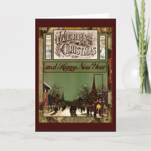 メリークリスマスおよび明けましておめでとう シーズンカード (正面)