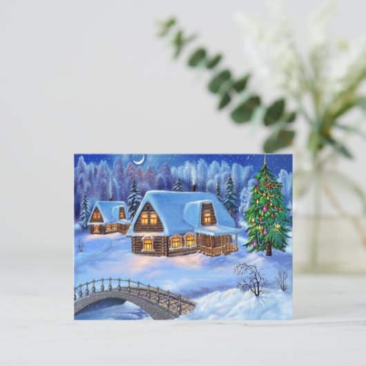 メリークリスマスおよび明けましておめでとう シーズンポストカード (スタンド正面)