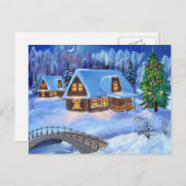 メリークリスマスおよび明けましておめでとう シーズンポストカード (正面/裏面)