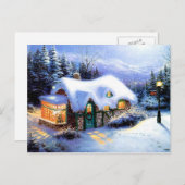 メリークリスマスおよび明けましておめでとう シーズンポストカード (正面/裏面)