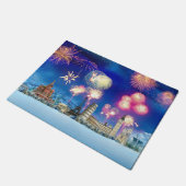 メリークリスマスおよび明けましておめでとう ドアマット (アングル)