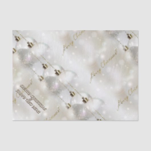 メリークリスマスおよび明けましておめでとう 薄葉紙 (正面)