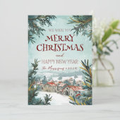 メリークリスマスお正月おめでとう シーズンカード (スタンド正面)