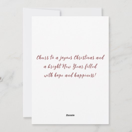 メリークリスマスお正月おめでとう シーズンカード (裏面)