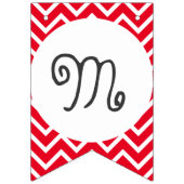 メリークリスマスお洒落タイポグラフィ バンティングフラッグ (第1の旗)