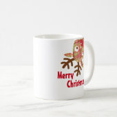 メリークリスマスお洒落トナカイ コーヒーマグカップ (正面右)