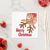 メリークリスマスお洒落トナカイ スタンダードカクテルナプキン (インサイチュ)