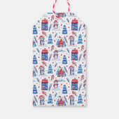 メリークリスマスお洒落ペンギンのギフトラベル ギフトタグ (裏面)