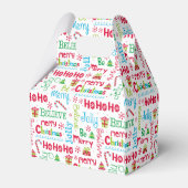 メリークリスマスお洒落モダンすてきタイポグラフィ フェイバーボックス (裏面サイド)