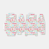 メリークリスマスお洒落モダンすてきタイポグラフィ フェイバーボックス (折り畳みなし)