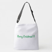 メリークリスマスお祝いがプリント屋を願う クロスボディバッグ (裏面)