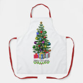 メリークリスマスお祝い エプロン (正面)