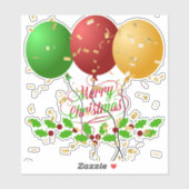 メリークリスマスお祝い シール (シート)