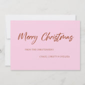 メリークリスマスかわいいクマのカード サンキューカード (裏面)