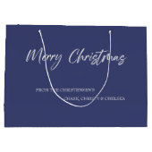 メリークリスマスかわいいクマ ラージペーパーバッグ (裏面)