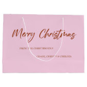 メリークリスマスかわいいクマ ラージペーパーバッグ (裏面)