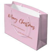 メリークリスマスかわいいクマ ラージペーパーバッグ (裏面アングル)