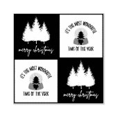 メリークリスマスかわいいクリスマスホリデーツリー ラバースタンプ (インプリント)