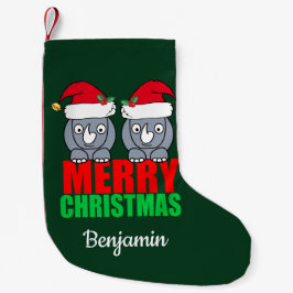 メリークリスマスかわいいサイカスタムン スモールクリスマスストッキング