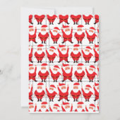 メリークリスマスかわいいサンタクロースの友人への贈り物 招待状 (裏面)