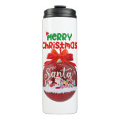 メリークリスマスかわいいサンタクロース友人のためのギフト タンブラー (正面)