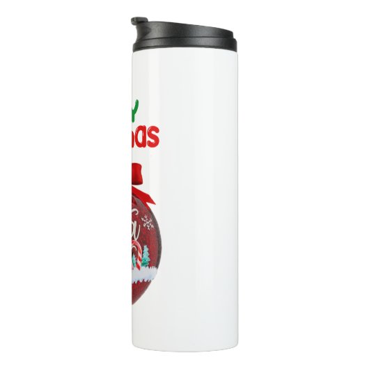 メリークリスマスかわいいサンタクロース友人のためのギフト タンブラー (回転右)