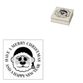 メリークリスマスかわいいサンタクロース ラバースタンプ (押印)