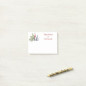 メリークリスマスかわいいスカンジナビアの格言スティッキー ポストイット (デスク上)