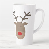 メリークリスマスかわいいトナカイラテマグギフト カフェラテマグ (右)