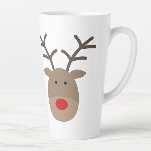 メリークリスマスかわいいトナカイラテマグギフト カフェラテマグ (右)
