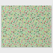 メリークリスマスかわいいドードルパタお洒落ーン ラッピングペーパー (フラット)