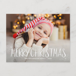 メリークリスマスかわいいパーソナライズされた写真カード ポストカード