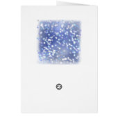 メリークリスマスかわいいビーグルの子犬カード (裏面)