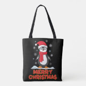 メリークリスマスかわいいペンギン トートバッグ (裏面)