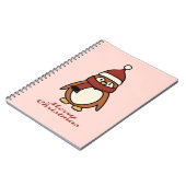 メリークリスマスかわいいペンギン ノートブック (左側)