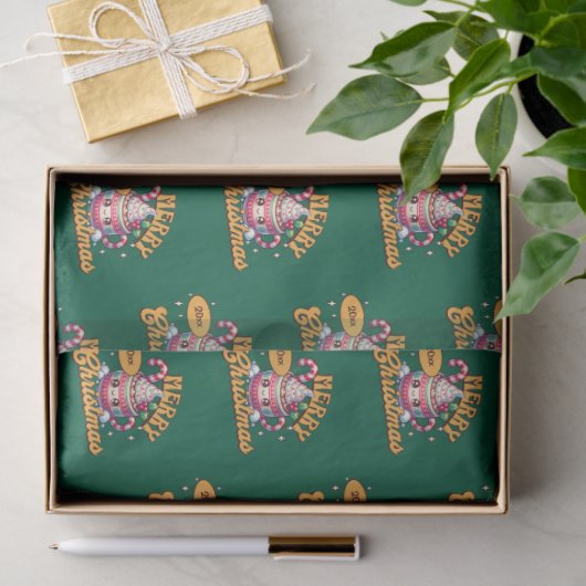 メリークリスマスかわいいホットチョコレートマグファミリー 薄葉紙 (ギフト)