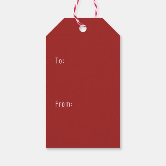 メリークリスマスかわいいヨークシャーテリアカスタム ギフトタグ (裏面)